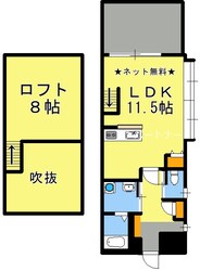 騎射場駅 徒歩2分 8階の物件間取画像